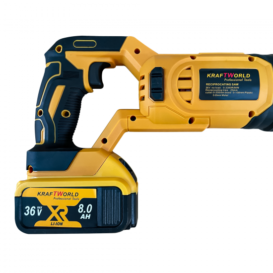 Fierastrau sabie KraftWorld 2 acumulatori 36V 8 Ah -